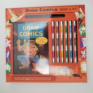 Draw Comics Book & Kit (Tony Tallarico) 96 Pages! A Step-by-Step Guide